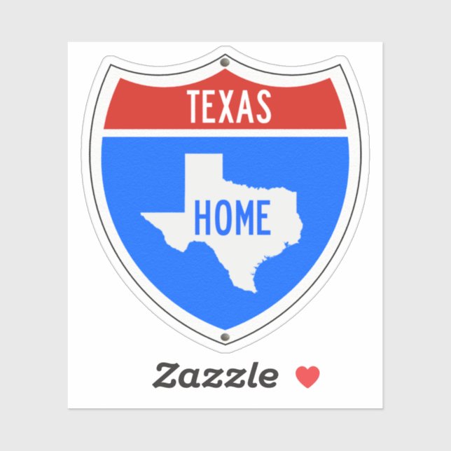 Texas Home Road Sign (Sheet)
