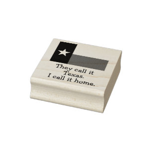 Texas Home Rubber Stamp