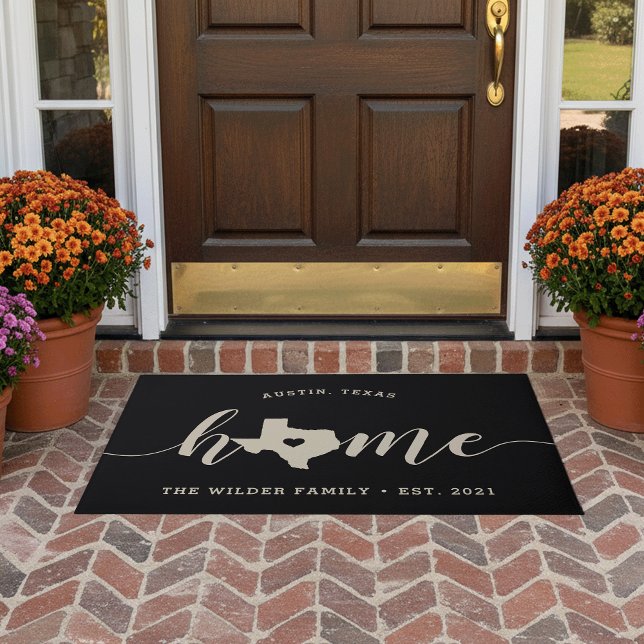 Texas Home State Personalised Doormat (Creator Uploaded)