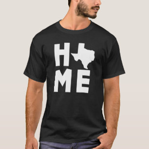 Texas Home Us State Map T-Shirt