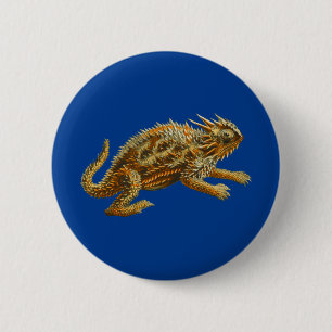 Texas Horned Lizard 6 Cm Round Badge