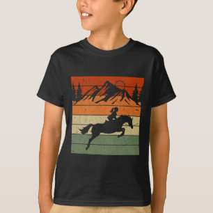 Texas Horse Riding Cowgirl Retro Rider Ranch T-Shirt