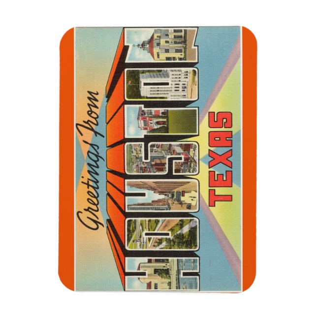 Texas, Houston Magnet (Vertical)