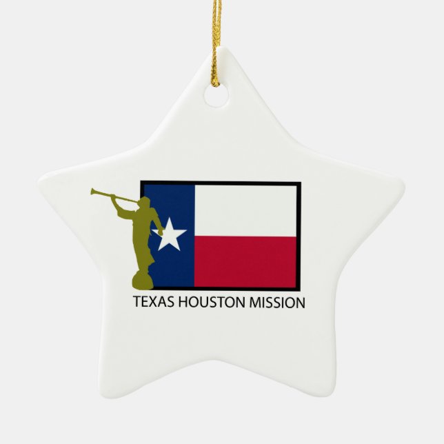 TEXAS HOUSTON MISSION LDS CTR CERAMIC TREE DECORATION (Front)