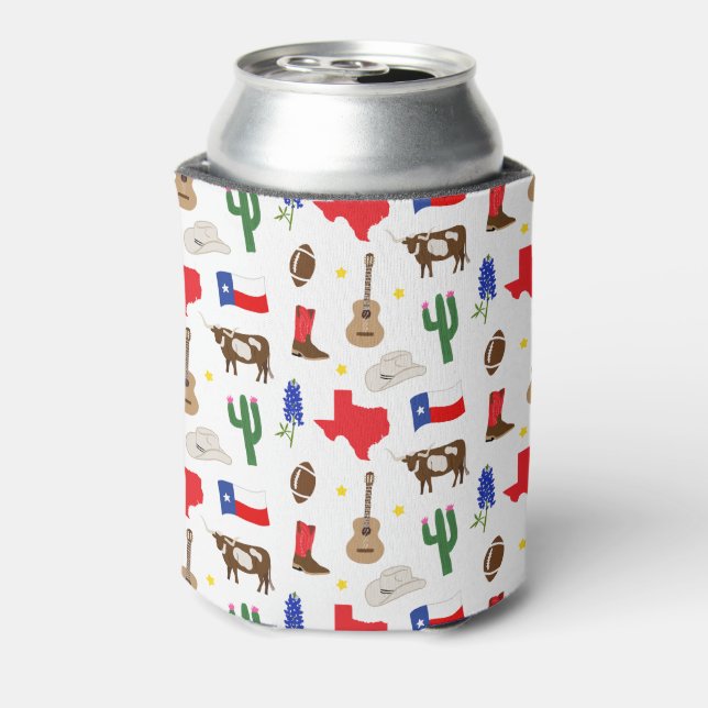 Texas Icons Can Cooler (Can Back)