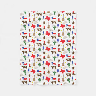 Texas Icons Fleece Blanket