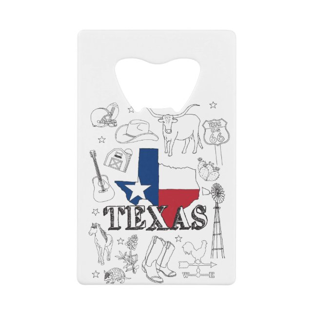 Texas Illustration Doodles of Texas Texas Pattern (Front)