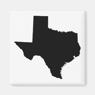Texas in Black and White Magnet