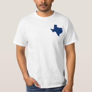 Texas in Blue T-Shirt