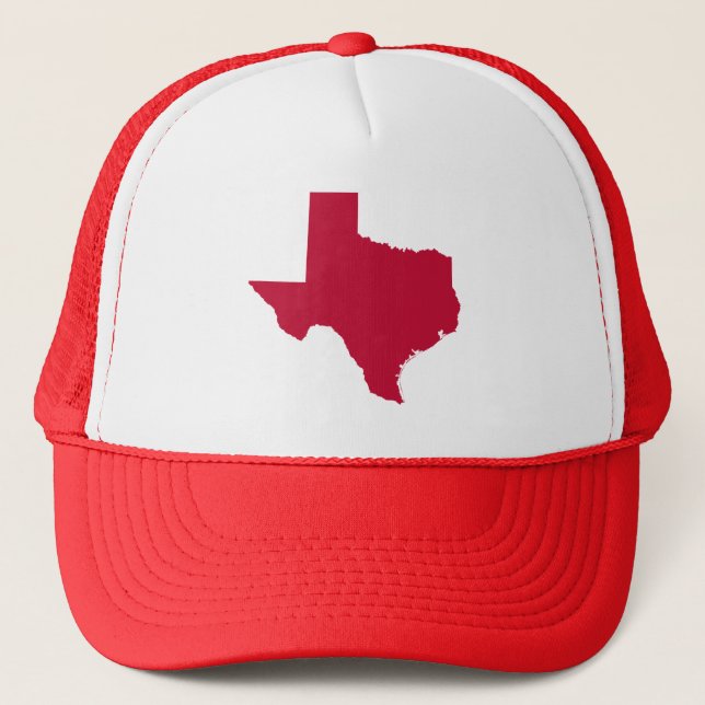 Texas in Red Trucker Hat (Front)