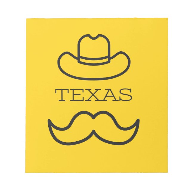 Texas in Yellow 2 Notepad (Front)