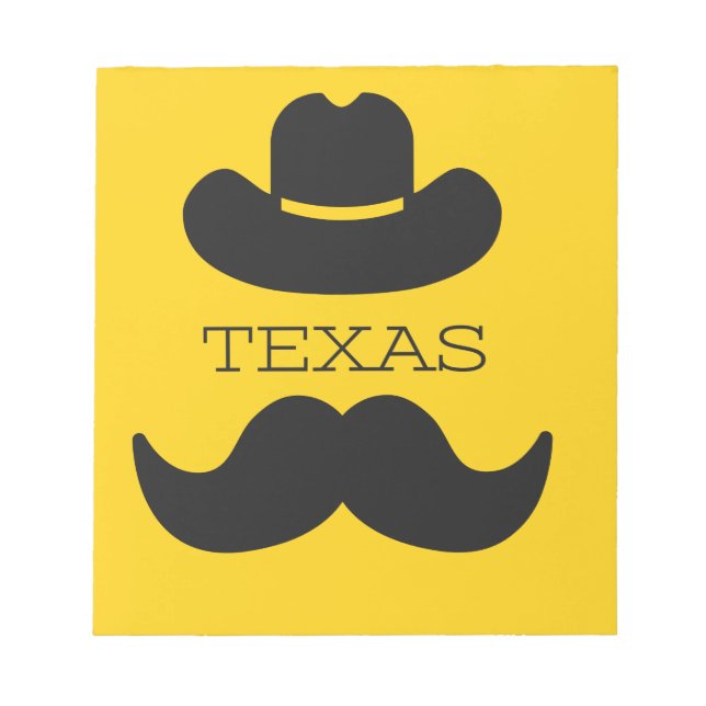 Texas in yellow notepad (Front)