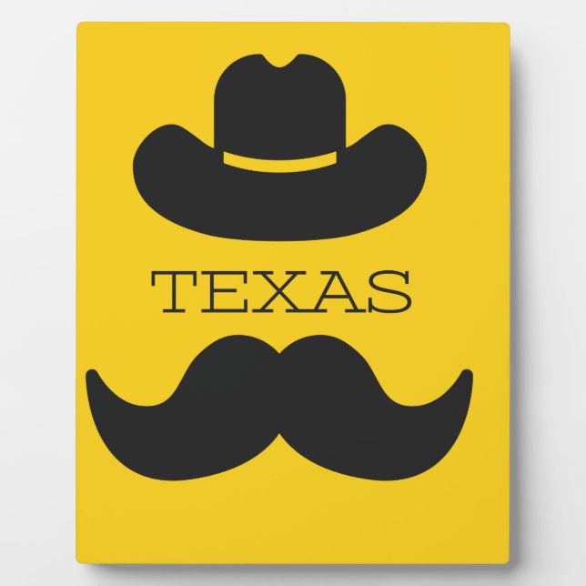Texas in yellow plaque (Front)