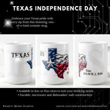 Texas Independence Day Ceramic Mug