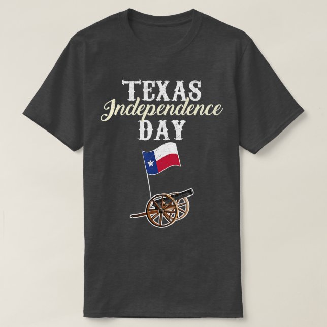 Texas Independence Day Historical State  T-Shirt (Design Front)