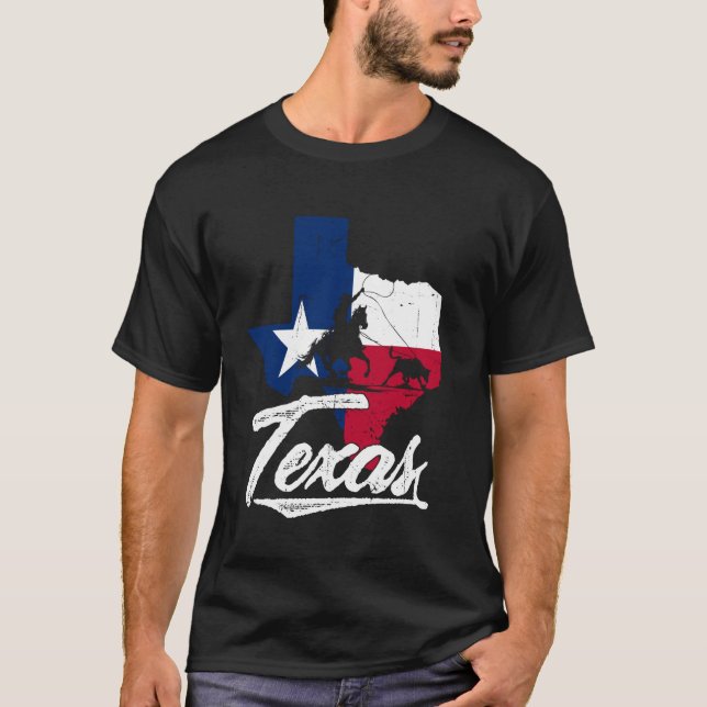 Texas Independence Day Since 1836 Map Of Texas Wit T-Shirt (Front)