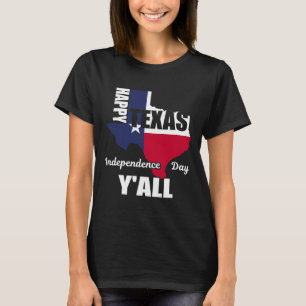 Texas Independence Day Y'all Usa Cowboy Tee 
