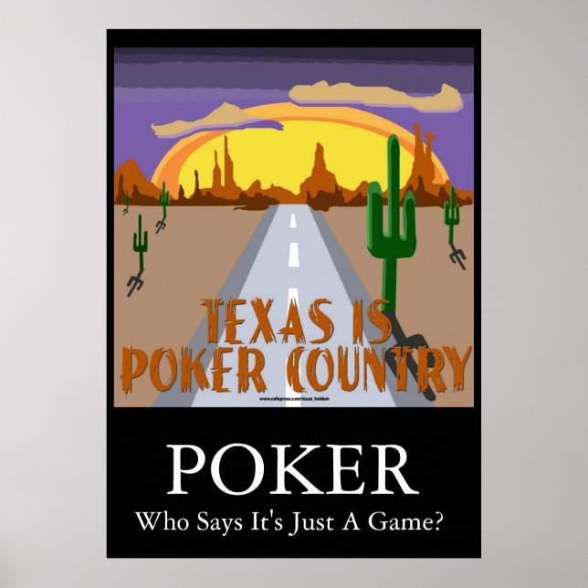 Texas Is Poker Country Poster (Front)