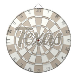 Texas Khaki And White editable text  Dartboard