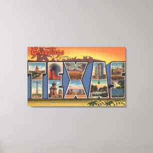 Texas (Land of the Modern Pioneer) Canvas Print