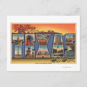 Texas (Land of the Modern Pioneer) Postcard