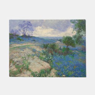 Texas Landscape With Bluebonnets Julian Onderdonk Doormat