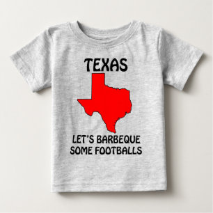 Texas - Let's Barbeque Some Footballs Baby T-Shirt