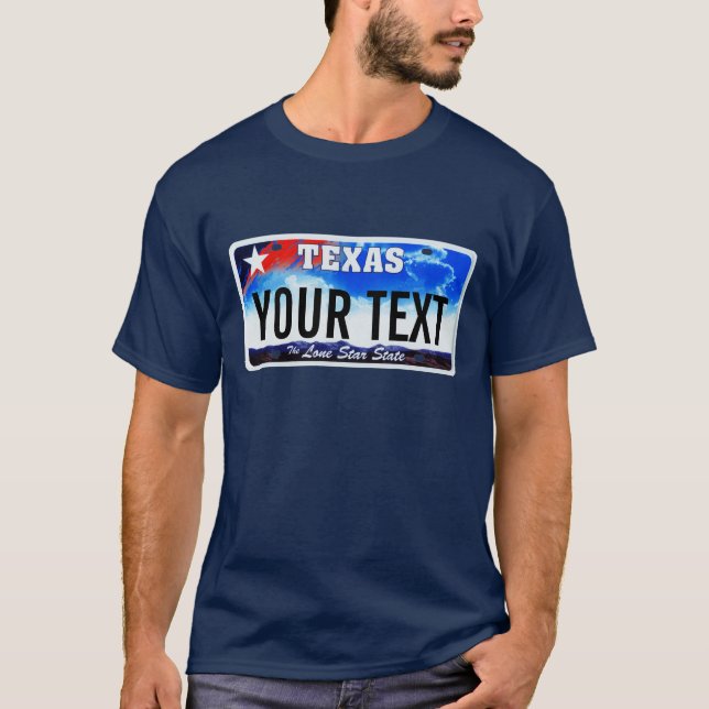 Texas license plate T-Shirt (Front)