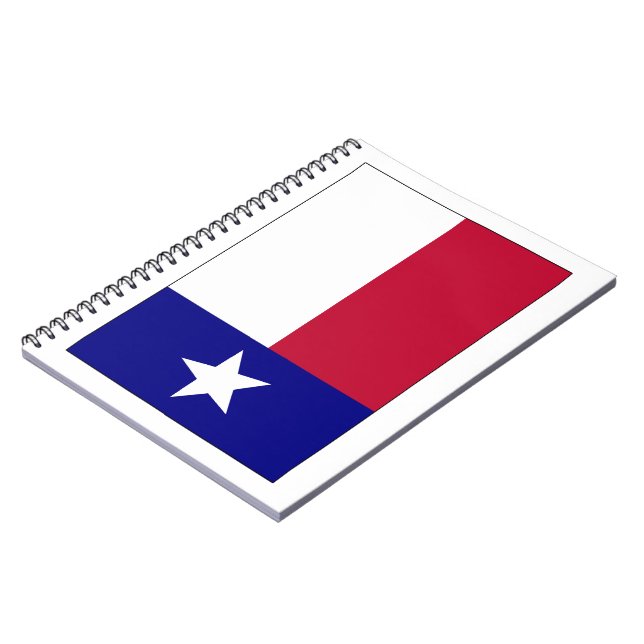 Texas Lone Star Flag Notebook (Left Side)