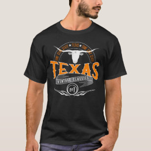 Texas Lone Star Longhorn Long Sleeve T-Shirt