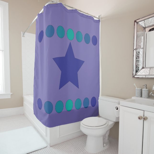 Texas Lone Star Shower Curtain (In Situ)