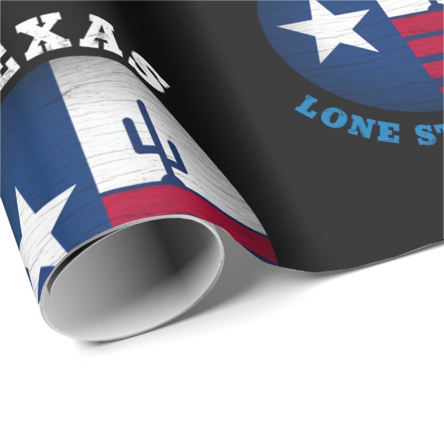TEXAS LONE STAR STATE FLAG WRAPPING PAPER (Roll Corner)