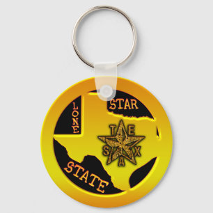 Texas Lone Star State Key Ring