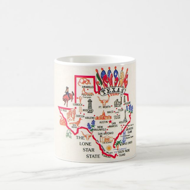 Texas - Lone Star State Postcard Mug (Center)