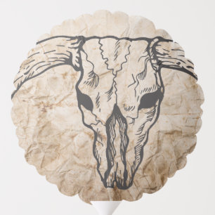Texas Longhorn Bull Skull Balloon