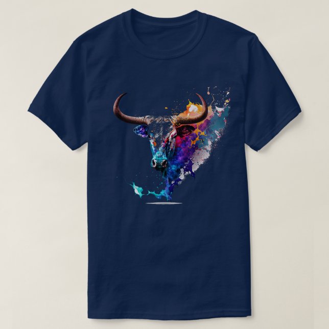 Texas Longhorn Bull T-Shirt (Design Front)