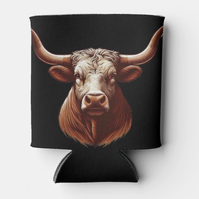 Texas Longhorn Can Cooler (Front)