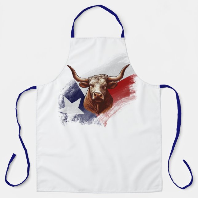 Texas longhorn cow apron (Front)
