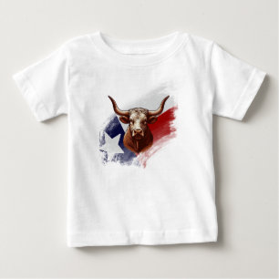 Texas longhorn cow baby T-Shirt