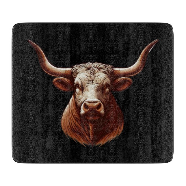 Texas Longhorn Cutting Board (Front)