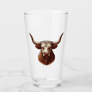 Texas Longhorn Glass