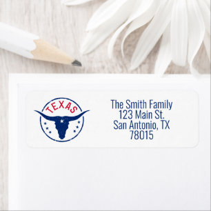 Texas Longhorn Return Address