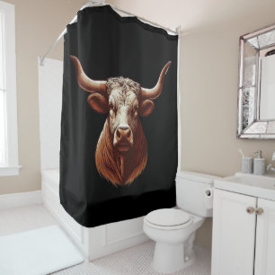 Texas Longhorn Shower Curtain