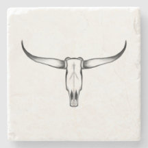 Texas Longhorn Skull Pillow