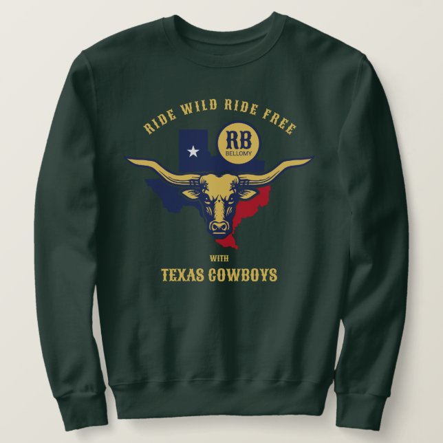Texas Longhorn  Sweatshirt (Design Front)