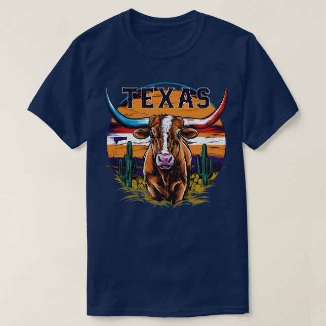 Texas Longhorn T Shirt Design TShirt (Design Front)