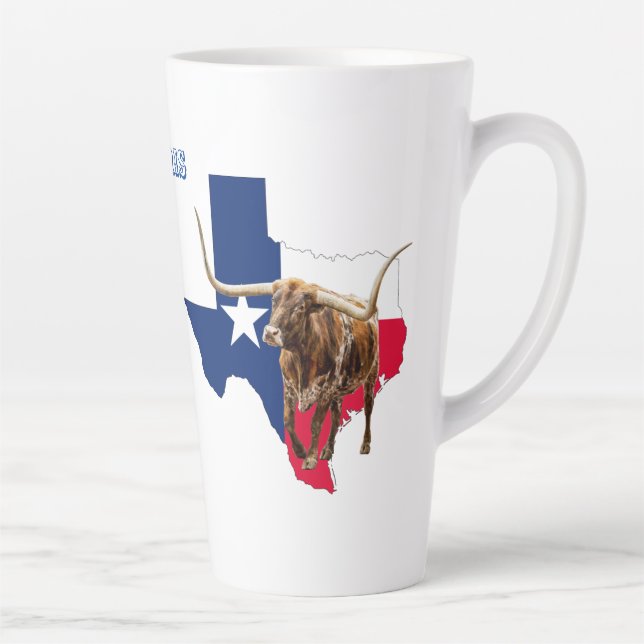 Texas Longhorns, Texas Style Latte Mug (Right)