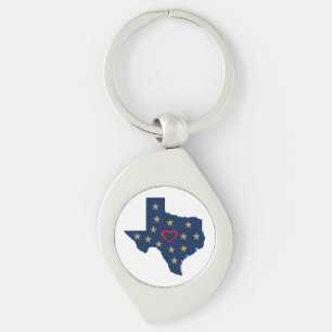 Texas Love and Shining Stars in the Lone Star Stat Key Ring