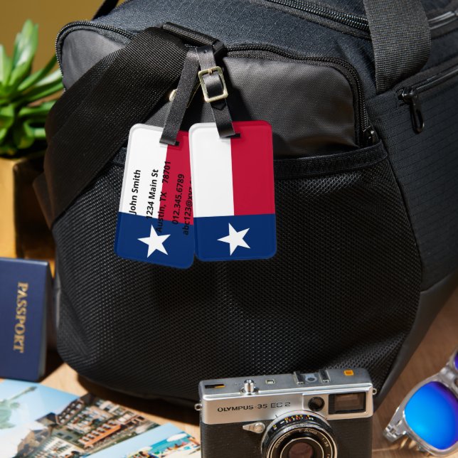 Texas Luggage Tag (Front & Back)