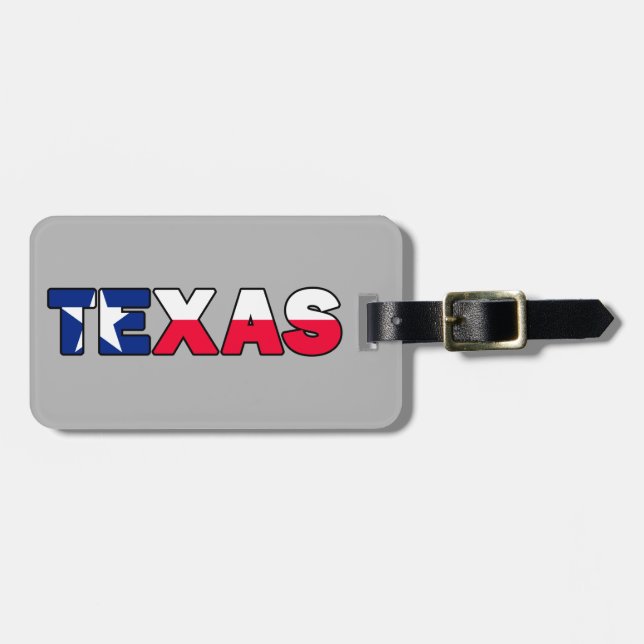 Texas Luggage Tag (Front Horizontal)
